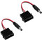 QIANRENON DC5.5 * 2.1 to 4Pin Molex Male-to-Male Power Adapter Cable, 4-Hole 2-Pin 12V DC Adapter Cable, Suitable for Chassis Fan Power Supply, Led Lights, Mini Lcd Monitors Etc.