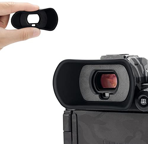KIWIFOTOS Ocular extendido de cámara compatible con cámara Panasonic Lumix S5, accesorio protector de visor Lumix S5