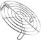 GLAITC Round Steam Rack, Stainless Steel Roasting Rack Multi-Purpose Cooking Cooling Racks Stand Steaming Air Fryer Accessories Kitchen Tools for Fryer, Steamer, Microwave Ovens Baking, 19.5cm