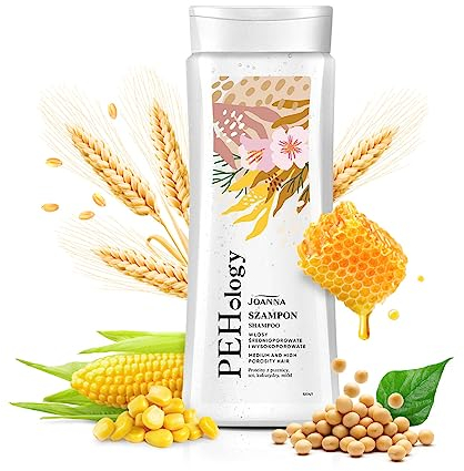 JOANNA PEHology Haarshampoo - für Mittelgroßes bis Stark Poröses Haar - Intensiv Reinigendes Schampoo für Haar und Kopfhaut - Stärkendes Haarshampoo für Geschädigtes, Trockenes Haar - 300ml
