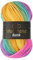 Wollbiene Batik Wolle mit Farbverlauf mehrfarbig 100g Multicolor Strickwolle Häkelwolle (2080 gelb grau pink)