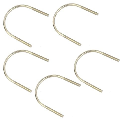 MACHSWON Lot de 5 boulons en U en acier inoxydable 304 M8 x 27 mm pour fixation de tuyaux