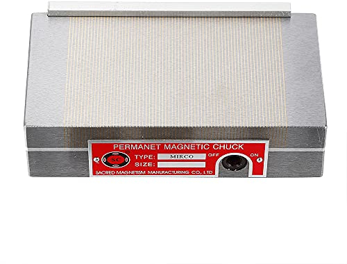 Permanent Magnetfutter, Permanentmagnet-Spannfutter – 120 N Saugkraft, Hochpräzise Magnetspannplatte Magnetic Chuck Magnetspannblock für Schleifmaschinen, EDM, Drahtschneiden, 100X175mm