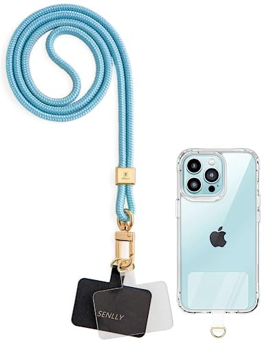 SENLLY Universal Handykette mit Ultradünne Patch, Originellem Minimalistisch Design Handy Hals Umhängeband