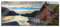 Pixxprint Glasbild Panorama, Wandbild aus Echtglas, Sonnenaufgang am Fjord Norwegens, 120x50 cm, inkl. Aufhängung und Abstandshalter