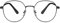 KAEOISFU Retro Ovalem Metall Schwarz Rahmen Lesebrille 2 5 Dioptrien für Damen und Herren, Modischer Roud Blaulichtfilter Computer Lesebrillen