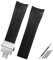 REFKIT Arc Mouth Armband 22mm 23mm for Mido Gummi-Uhrenarmband for M005 for M005.430 for M005.614 for Citizen for Blue Angel Schwarz Orange Blau Armband (Color : Black-silver B, Size : 23mm)