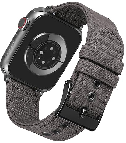 BINLUN Compatible con Apple Watch Correa Lona 38mm 40mm 41mm 42mm 44mm 45mm 46mm 49mm para Hombre Mujer, Correas Repuesto de Tela Aptas para iWatch Series Ultra/SE3/11/10/9/8/7/SE2/SE/6/5/4/3/2/1