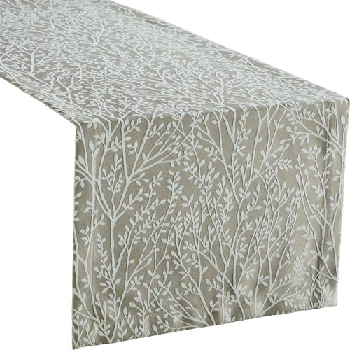 Erwin Müller Tischläufer Malaga fleckabweisend Taupe Größe 40x130 cm
