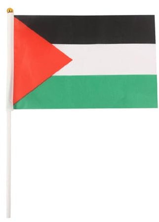 Palestina Palestina Palestina Mini Bandiera,Mini Palestina Stick Flag,Piccola Palestina mano Bandiera su bastoni,Palestina fo Bandiera Nazionale Sventolando