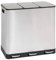 5Five - Poubelle tri sélectif 3 bacs - 3x18L - Inox - Ariane - Poubelle en Acier Inoxydable - Seaux amovibles