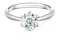 Springlight ✦ Geschenke für Frauen S925 Sterling Silber Moissanit-Diamant Ringe 0,5 ct/1 ct/2 ct D Farbe VVS1 Reinheit Runder Moissanite Verlobungs Ringe Hochzeitsgeschenk. (1CT, 64(20.7))