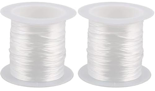 Generic Handicraft Emporium White Flat Elastic String (2 Reels)