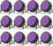 12pcs 6-in-1 LED Strahler 200W LED Par Scheinwerfer 18 Bühnenlicht LED Par Licht RGBWA+UV+ DMX512 Discolicht Partylicht 7/10CH 4 Kontrollmodi Modus Beleuchtung DJ Lichteffekt für Bar/Party/Hochzeit