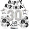 30 Geburtstag Deko Schwarzes Silber Deko 30. Geburtstag Mann Schwarz Tortendeko 30 Geburtstag Frau 30 Geburtstag Dekoration 30 Jahre Schwarz Silber Party Ballons 30. Geburtstag Schwarz Silber