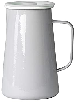 Cruche Creative Nostalgique Cold Bouilloire Rétro Bouilloire en émail avec couvercle idéal for le thé glacé, Sangria, limonade et plus (33,8 oz) Cruche a Eau