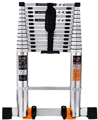 YDYUMN Multifunction Telescoping Ladder,Straight Ladder Folding Ladder All Aluminum Material Attic Office Household Ladder,Suitable for Indoor and Outdoor Safety Telescopic Ladders,2.9M,2.9M needed