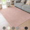 Ceneco Teppich Wohnzimmer, Teppich Kurzflor Rosa,rutschfeste Teppiche Schlafzimmer, Waschbarer Teppiche Büro, Weiche Kurzflor Tepich, rutschfeste Teppisch Lounge (Rosa, 140×200cm)