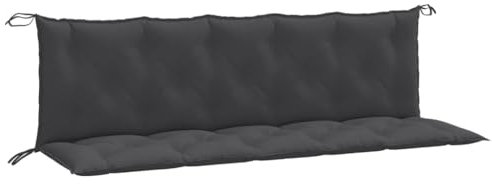 vidaXL Gartenbank-Auflagen 2 STK. Melange Anthrazit 180x50x7 cm Stoff