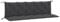 vidaXL Gartenbank-Auflagen 2 STK. Melange Anthrazit 180x50x7 cm Stoff