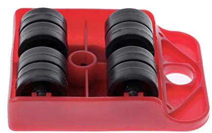 SZYDD Frett Moves Furniture Tool Transport Shifter Moving Wheel Slider Remover Roller Heavy, Single size: 105*80*35MM, Red