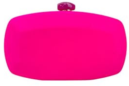MODELISA - Bolso Clutch Cadena De Hombro Mano Cartera Fiesta Boda Noche Evento Ceremonia Mujer (Fucsia Chillon)