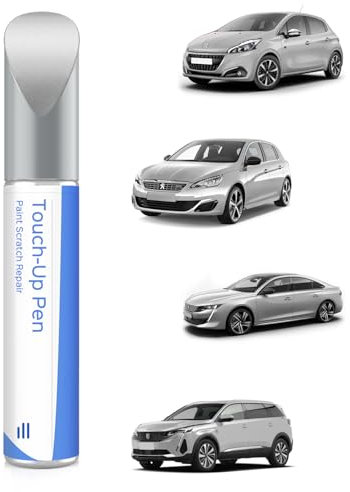 Peinture de retouche EZRC Gris Aluminium pour Peugeot Correspondance exacte - Réparation des rayures et des éclats