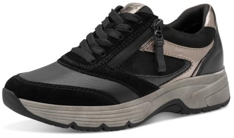 Tamaris Wide FIT Sneaker Materialmix Leder/Textil/Synthetik H-Weite