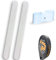 OMNISHOP Set de 2 Protectores Pala de Padel 1 Overgrip Padel Antideslizante Overgrips Padel y Grip Padel para Mayor Protección, Control y Comodidad (Blanco)
