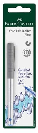 Faber-Castell Free Ink 0.7mm Roller Pen – Blue PACK OF 4