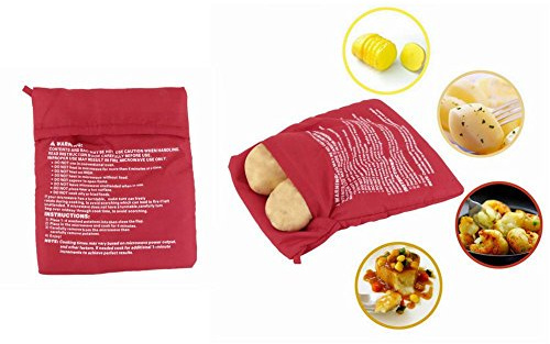Ofenkartoffel Mikrowellenkartoffelbeutel, wiederverwendbar, 2 Stück (M)