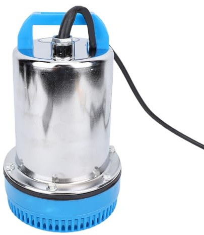 Garosa Tauchwasserpumpe, Solarbetrieben, 180 W, 8 M Hub, 3 ³/h, Edelstahl, für Teiche, Schwimmbäder, Keller