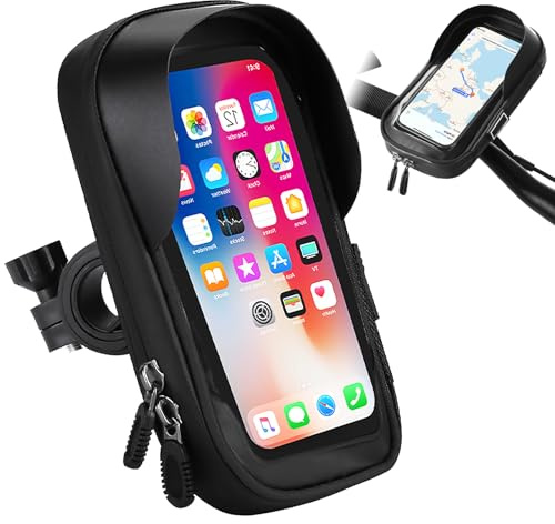 pclapora Soporte Móvil Bicicleta y Moto Impermeable Rotación 360°