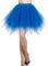 DRESSTELLS Karneval Kostüm Tüllrock Tütü Rock Fasching Cosplay Röcke Kurz 80er Party Unterrock Ballett Tanzkleid Petticoat Royal Blue M
