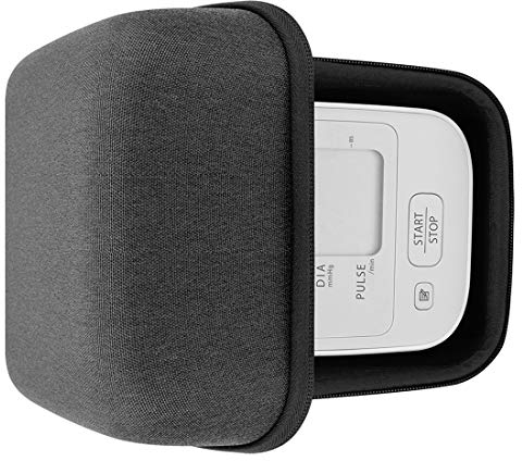 Geekria Upper Arm Blood Pressure Monitor Case for Omron Omron7, Omron5, Omron3 Series, BP786, BP786N, BP791IT, HEM-790IT, Hard Shell Carrying Case, Protective Travel Bag