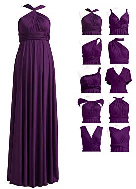 72styles Abito Infinity da Damigella d'Onore, Multiway da Cerimonia, Lungo, Maxi, Taglie Forti, Abito da Sera, Ospite di Matrimonio
