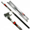 SOLID PROFI SET - Flächenspachtel edelstahl mit aluminium teleskopstange und stielaufnahme für spachtel - MADE IN EU (Flächenspachtel Set 100cm)