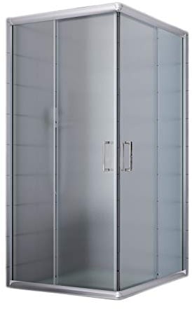 Idralite Box Mampara de Ducha Rectangular 80x100 H185 Impreso C 6mm Mod. Alabama