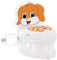 Pilsan Pot Doggy 07562 Support de papier toilette, musique, lumière, récipient, coloris:brunir