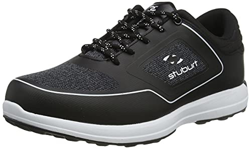 Stuburt XP II Spikeless, Zapatos de Golf Hombre, Black, 44 EU