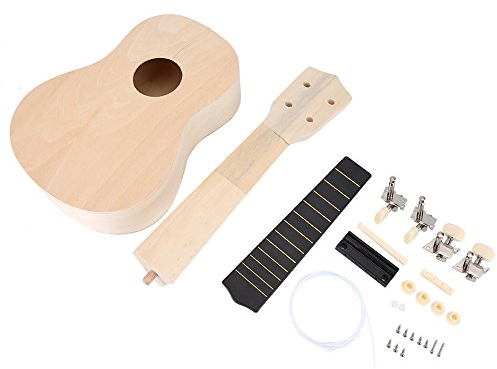 Eujgoov DIY Ukulele Machen Sie Ihre Eigene Ukulele Hawaii Holz Ukulele Malerei Bausatz Instrument