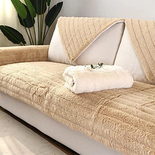 WYJHNLBEDC Sofa überwurfdecke, Sofaschutz Hund Katze, Warmer Super Weicher Plush Fleecedecke Sofa/Couch überzug/Sofabezug 1 2 3 Sitzer L Form U Form Ecksofa(90x90cm)