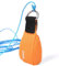 Agatige Bolsa de Pesas para Tiro Deportes, Bolsa de Cuerda para Lanzar Bolsa de para Escalada en Roca Bolsa de Lanzamiento de Cuerdas Arboristas con Anillo D para la Escalada de árboles, Naranja