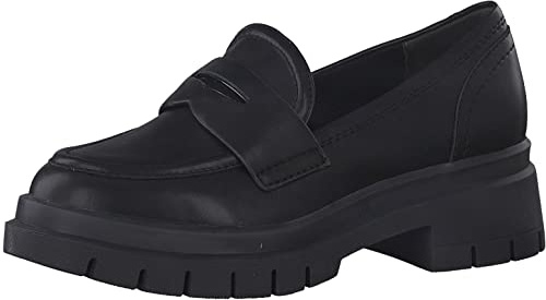 Tamaris Damen Slipper, Frauen Slip On,Comfort Lining,TOUCHit-Fußbett,schluepfschuhe,College Schuhe,Businessschuhe,Slip-ons,Black MATT,40 EU