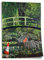 Poster aus Baumwolle Banksy Meets Monet Japanische Brücke Seerosen - Klimaschutz Street-Art Moderner Kunstdruck Canvas Kunstdruck ohne Rahmen, Wandbild - A4, A3, A2, A1, A0, XXL - Wohnzimmer, Schl..