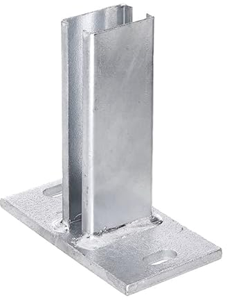 BAUER - Flach-Pfostenträger für Zaunpfosten 60 x 40 mm.