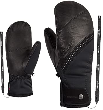 Ziener Damen KALMANI Ski-Fäustling/Wintersport | Gore-Tex Infinium, extra warm, Black, 7