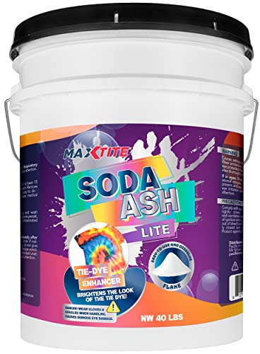 Soda Ash Lite (18 kg) – 100 % reines Natriumcarbonat – Waschpulver, Krawattenform, pH-Erhöhung und mehr – praktischer, leicht zu öffnender, wiederverschließbarer Eimer