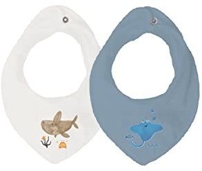 Name It Jungen Nbmyacobharim 2p Jersey Scarf Bib Lätzchen, Double Cream, 110 (2er Pack)