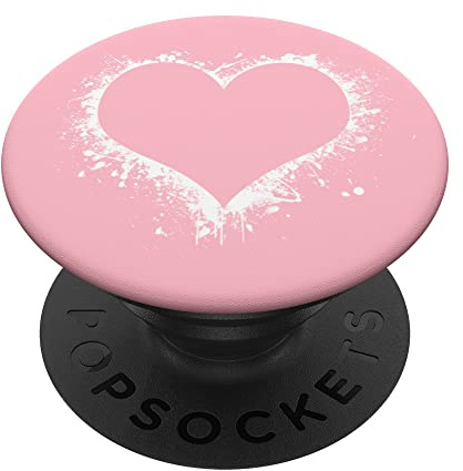 Herz Splash Pink PopSockets mit austauschbarem PopGrip